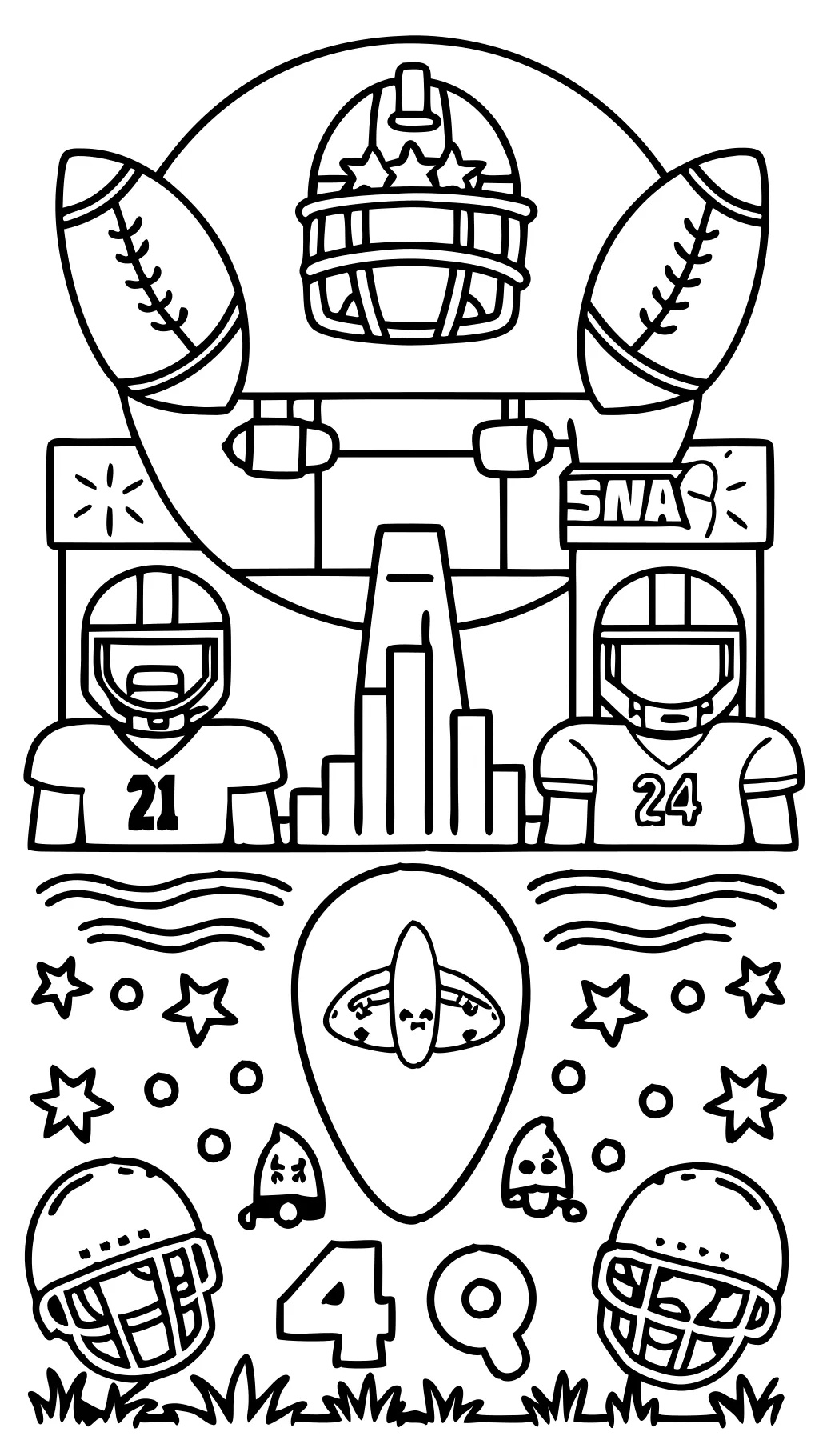 coloriages du Super Bowl 2024